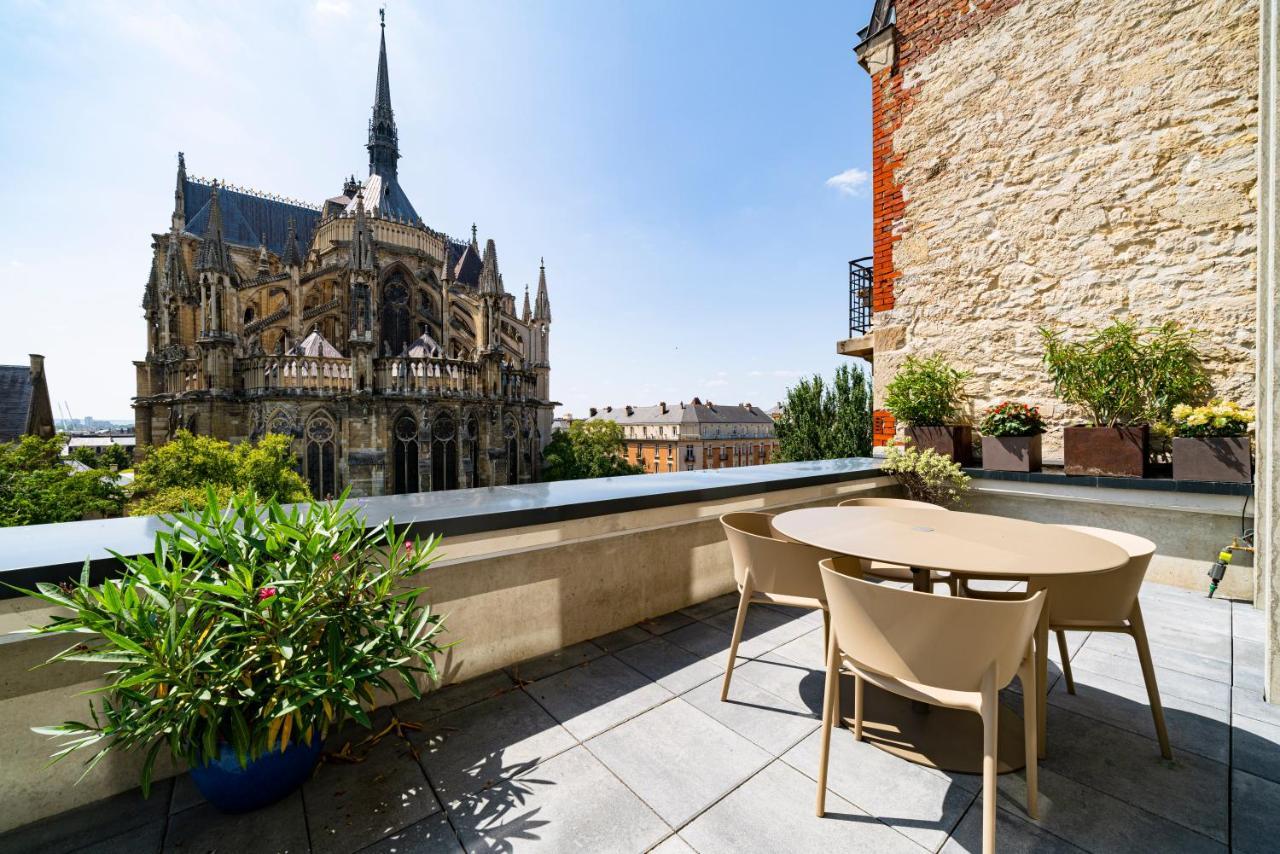 Les Suites 7 Anges - Parking, Vue Cathedrale & Centre Historique Reims Eksteriør billede