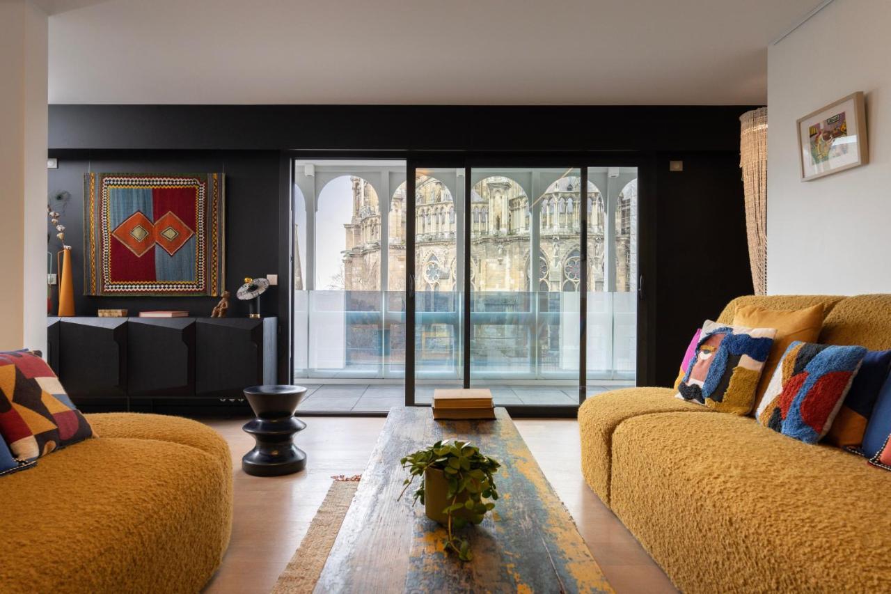 Les Suites 7 Anges - Parking, Vue Cathedrale & Centre Historique Reims Eksteriør billede